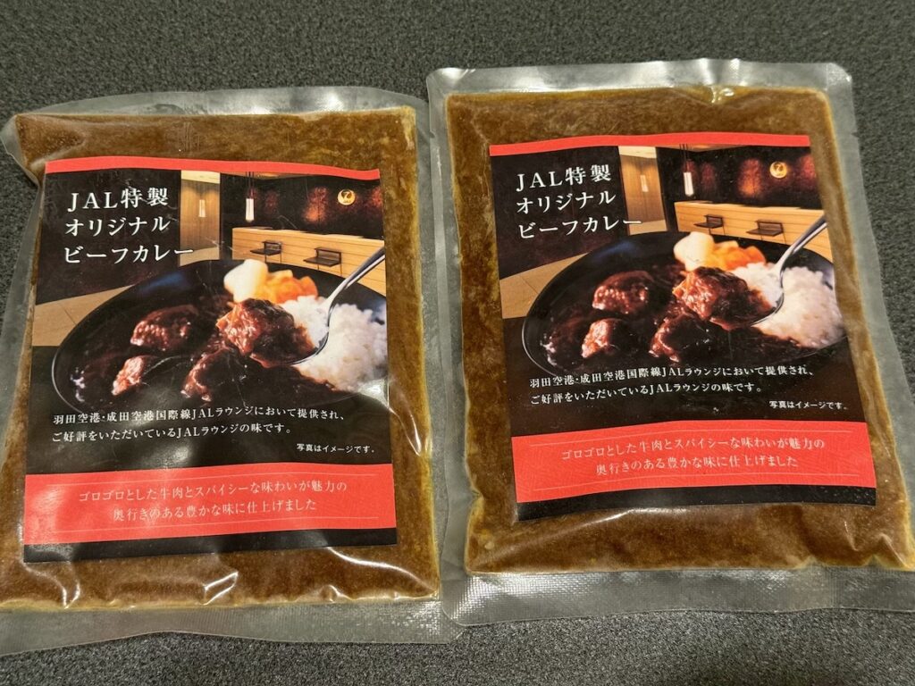 JAL特性オリジナルビーフカレーを紹介