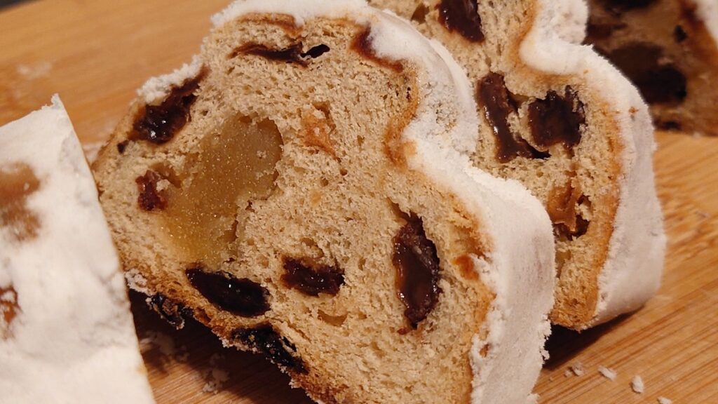 真ん中にクリームが入ってる