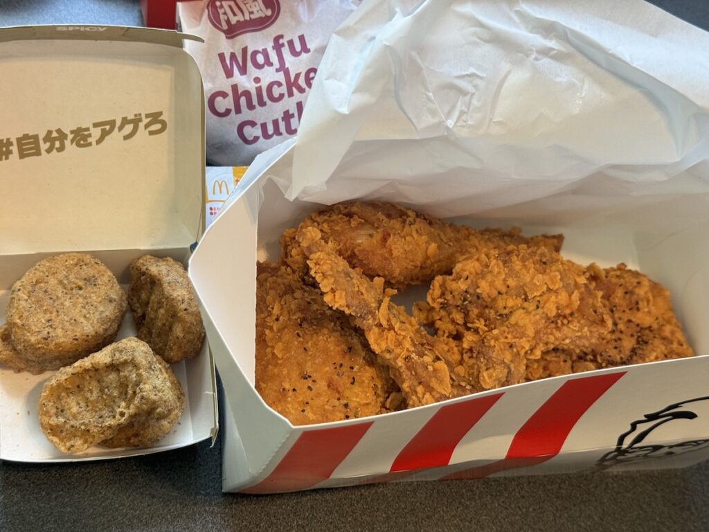 マクドナルドのと食べ比べもした