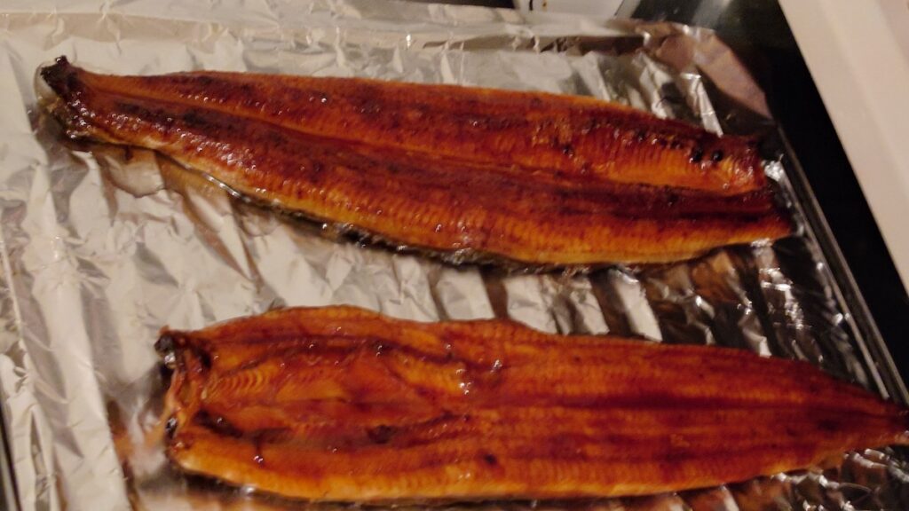グリルで焼いていく